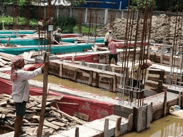 Masjid construction is going on